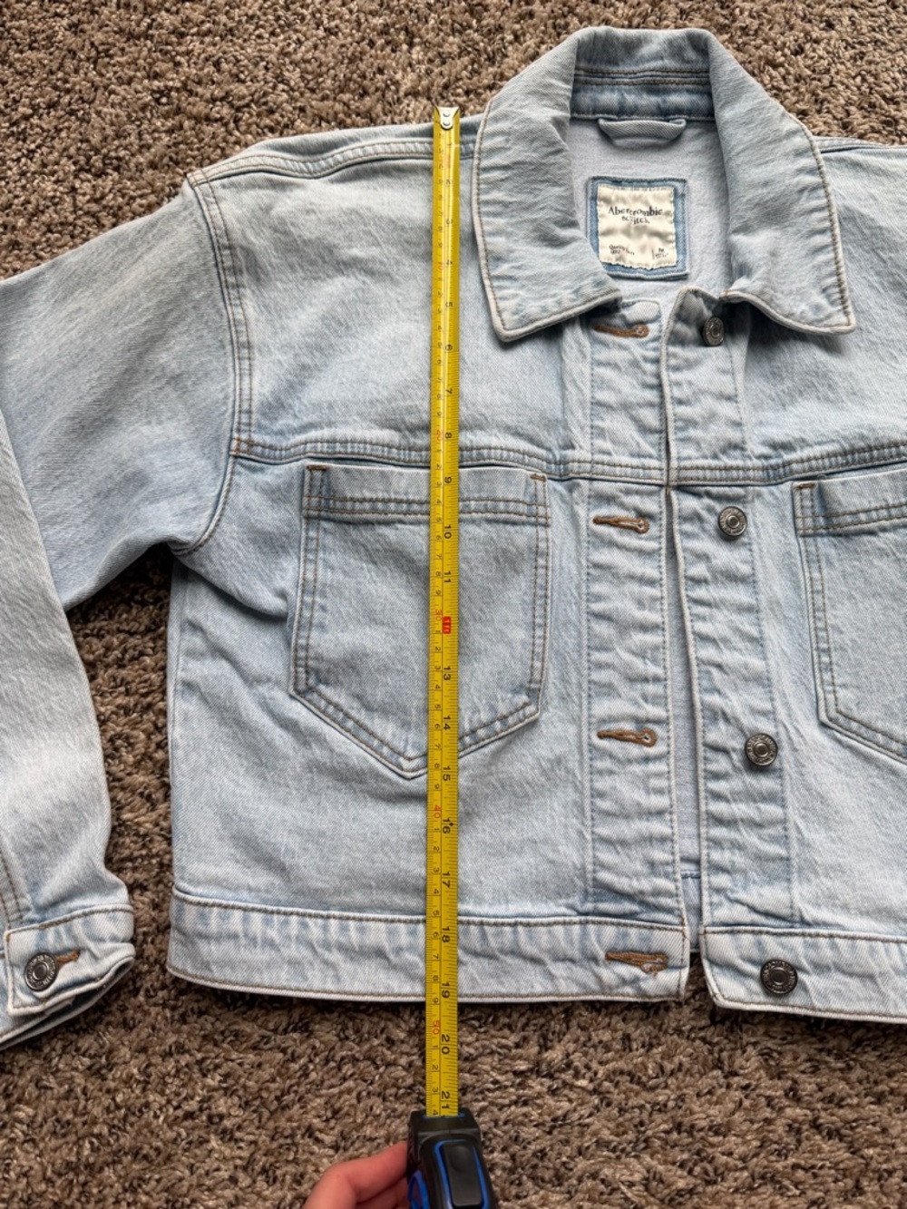 Abercrombie & Fitch Cropped Jean Jacket - Picture 5 of 8